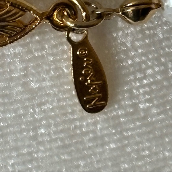 Vintage Napier Faux Pearl twisted Collar Necklace - Picture 6 of 7